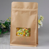 Kraft Paper Flat Bottom Bag with Transparent Window