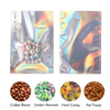 Best Selling Holographic Heat Seal Bag with 1 Side Transparent