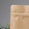 Kraft Paper Flat Bottom Bag with Transparent Window