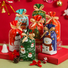Christmas Drawstring Gift Bag for Cookies Candies Bundle