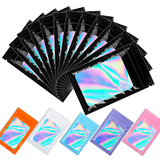 Holographic Ziplock Mylar Bag