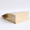 Kraft Paper 8 Side Seal Bag with Matte Window